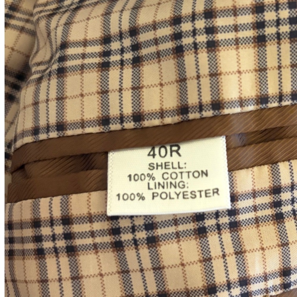 Saddlebred Mens Brown Corduroy Blazer 40R Sports Coat Jacket Cotton Academia - Picture 8 of 14